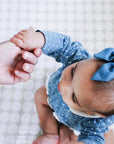 Denim Bow Headband, Baby Girl,Infant Girl Bow Hair Accessory: Butterfly