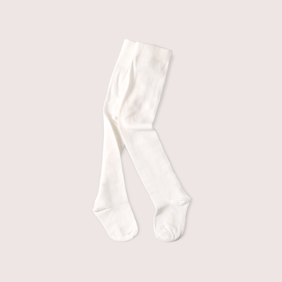 Fine Knit Basic Baby Girl Tights