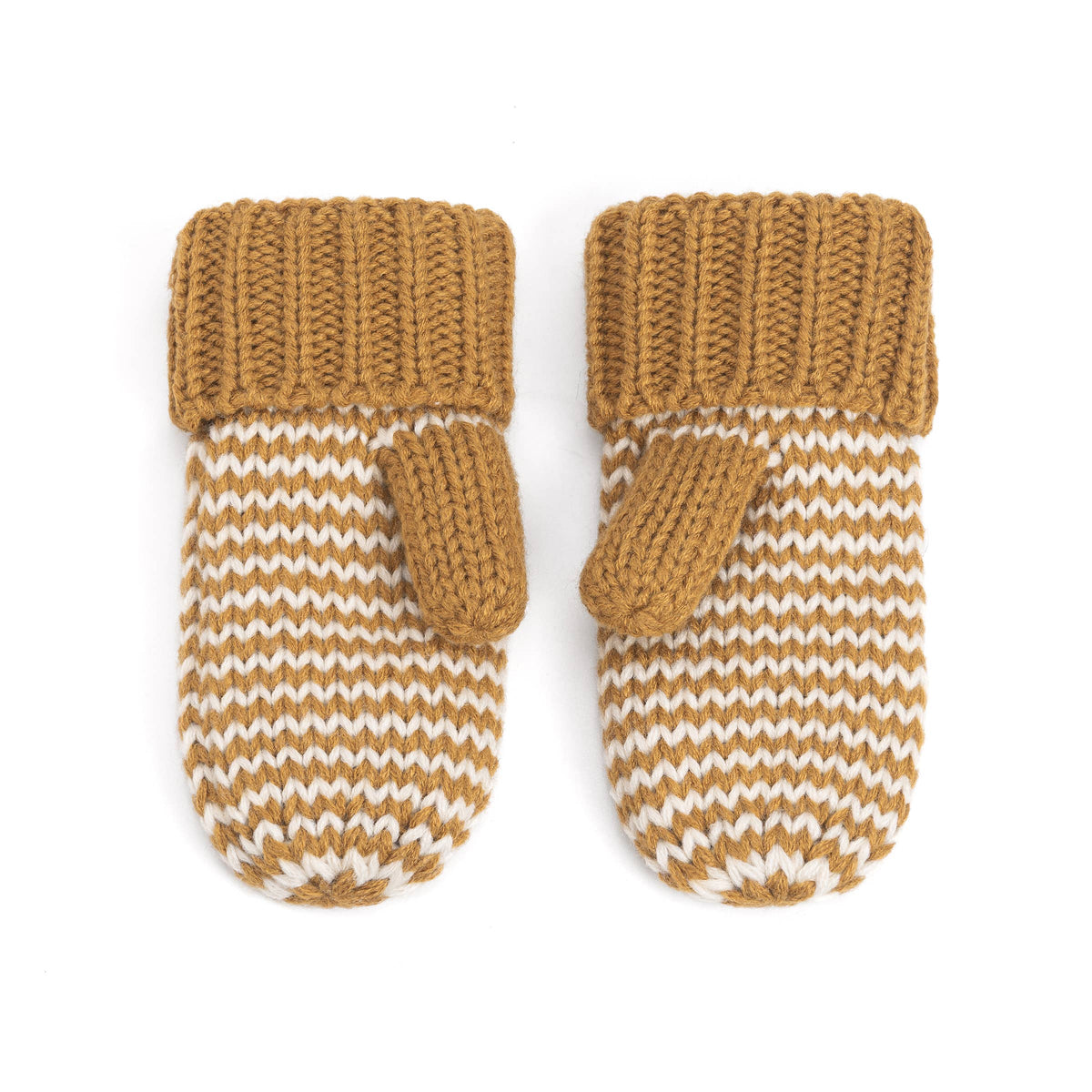 Classic Knit Winter Mittens for Kids