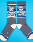 Real Men Change Diapers Gym Crew Socks