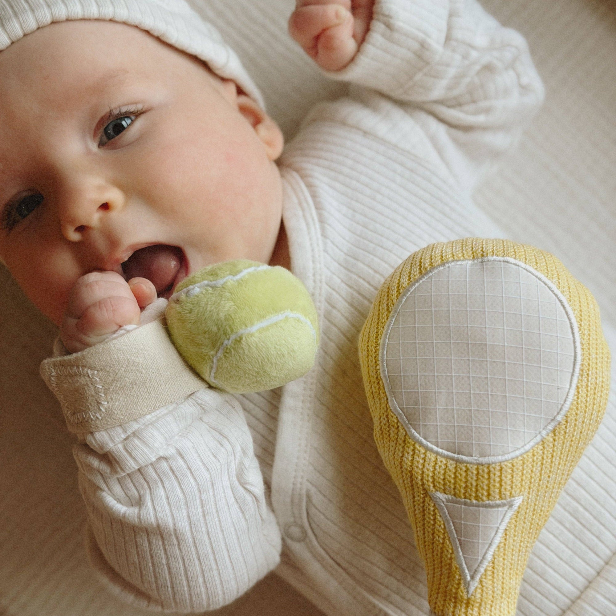First Serve // Baby wrist rattle