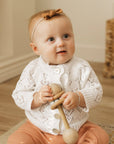 Heart Lace White Valentine Cardigan Sweater Baby & Toddler