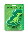 3D Packaged Crew Socks - Kids - Dinosaur - "Rawr" - Green