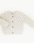 Fisherman Knit Cardigan Sweater