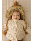 Baby Fisherman Knit Cardigan Sweater