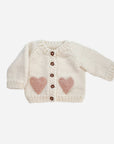 Heart Cardigan Baby Sweater