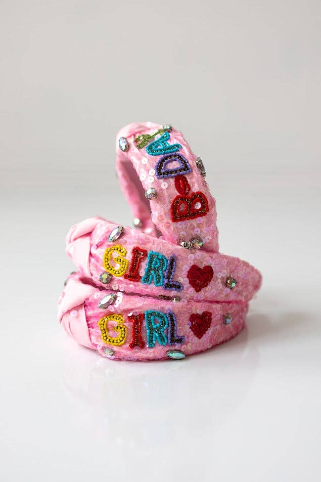 Girls Beaded Headband - Birthday Girl