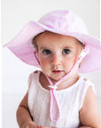 Pink Seersucker Sunhat UPF 50+ Baby & Toddler