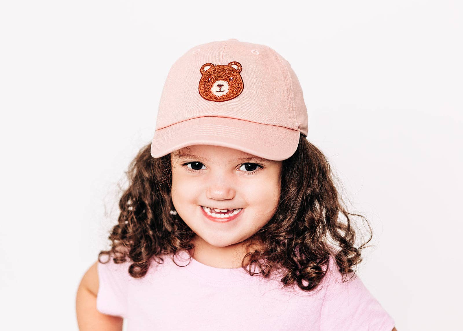 Teddy Bear Patch Baseball hat: Denim / Baby (0-12M)
