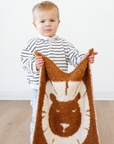 DOUBLE-LAYER BAMBONI® MINI BLANKETS: Elephant Double Layer