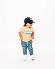 Teddy Bear Patch Baseball hat: Denim / Baby (0-12M)