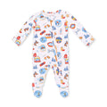 Vintage Ski Patches - 2 Way Zipper Footie