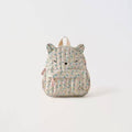 Floral Print Mini Backpack Cute Animal Design for Kids: Pink