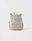 Floral Print Mini Backpack Cute Animal Design for Kids: Pink