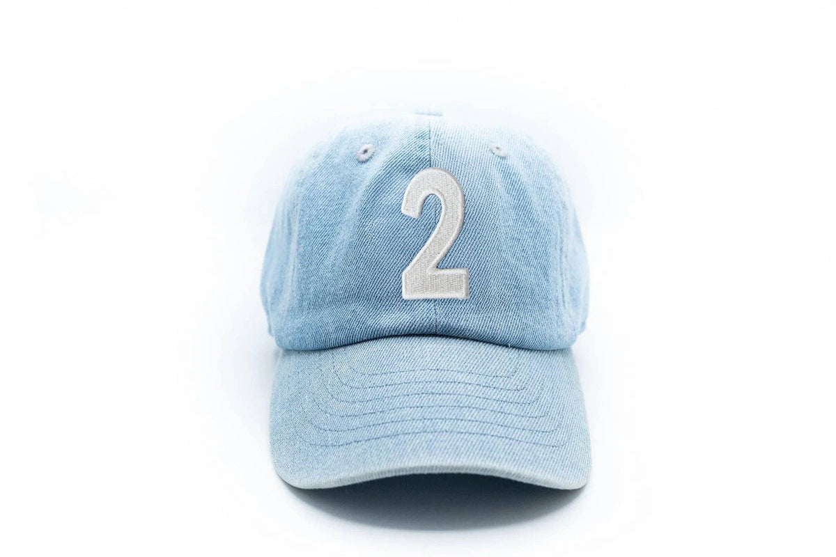 Denim Number Baseball Hat: 1 / Toddler (1Y-4Y)