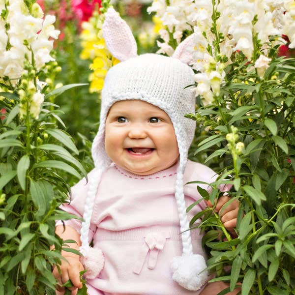 Hugbunny Pink Beanie Hat SALE: S (0-6 Months)