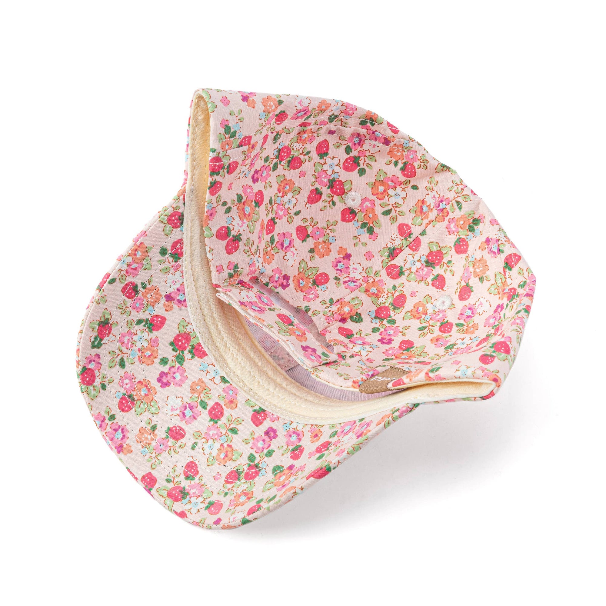 Strawberry Print Kids Baseball Sun Hat