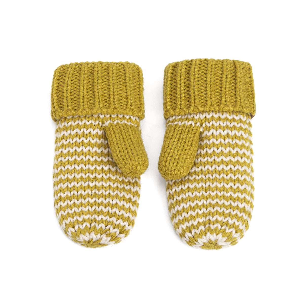 Classic Knit Winter Mittens for Kids