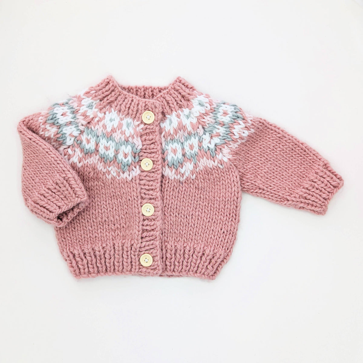 Fairisle Rosy Cardigan Sweater for Baby &amp; Toddler