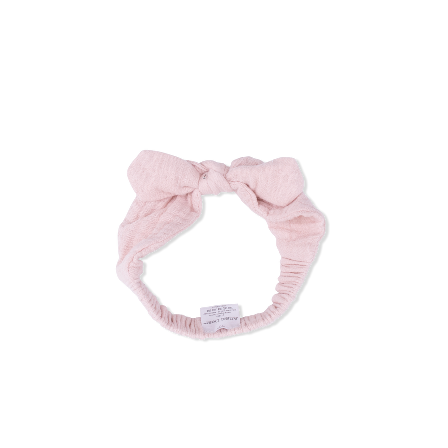 Solid Muslin Lotus - Knot Headband: O/S