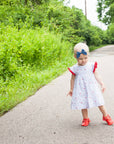 Denim Bow Headband, Baby Girl,Infant Girl Bow Hair Accessory: Butterfly
