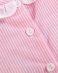 Pink Striped Lil Sister Smocked Romper