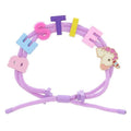 Kids Lavender Cord with "BESTIE" & Unicorn Head Bracelet