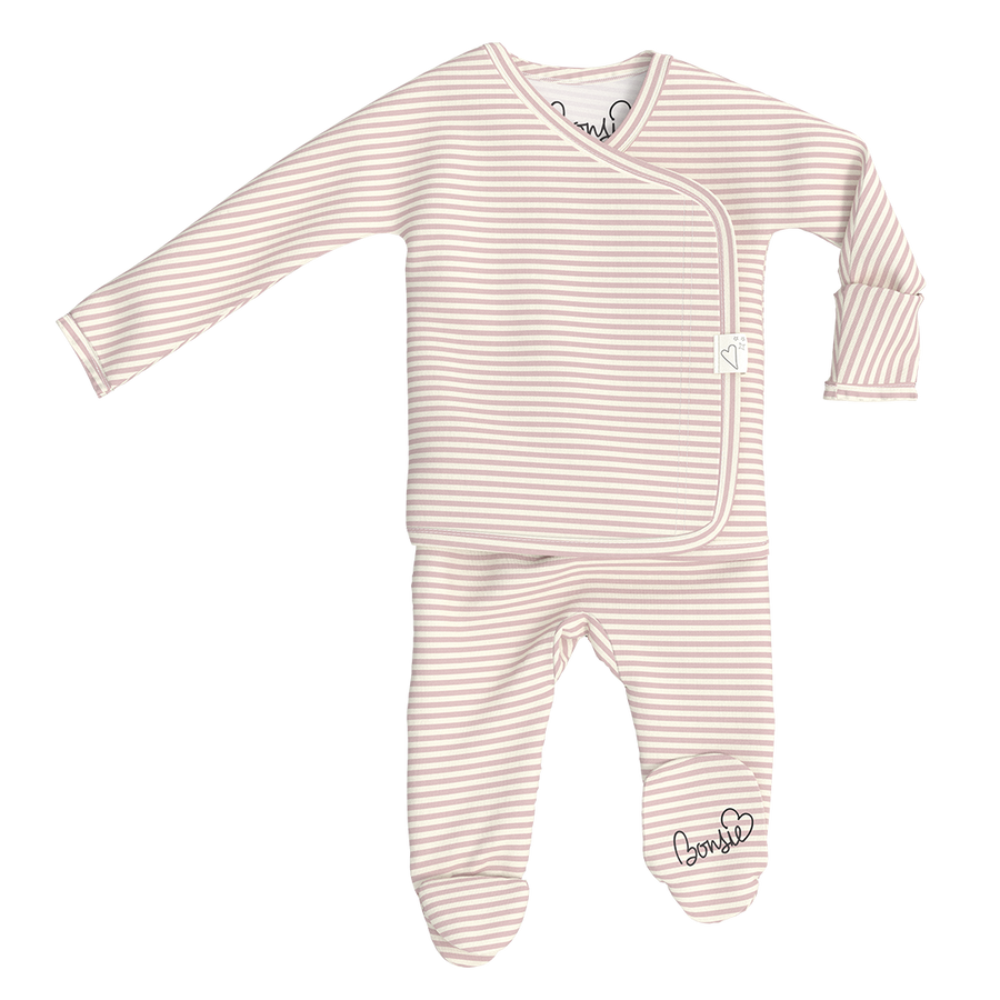 Bonsie Skin to Skin Babywear Footie - Berry Twist