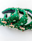Beaded Headband - Christmas Craze: Green