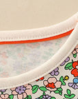 Girls' Floral Princess Dress with Pumpkin Embroidery