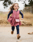 Little Girls Glitter Sparkle Purse with Heart : Vintage Rose