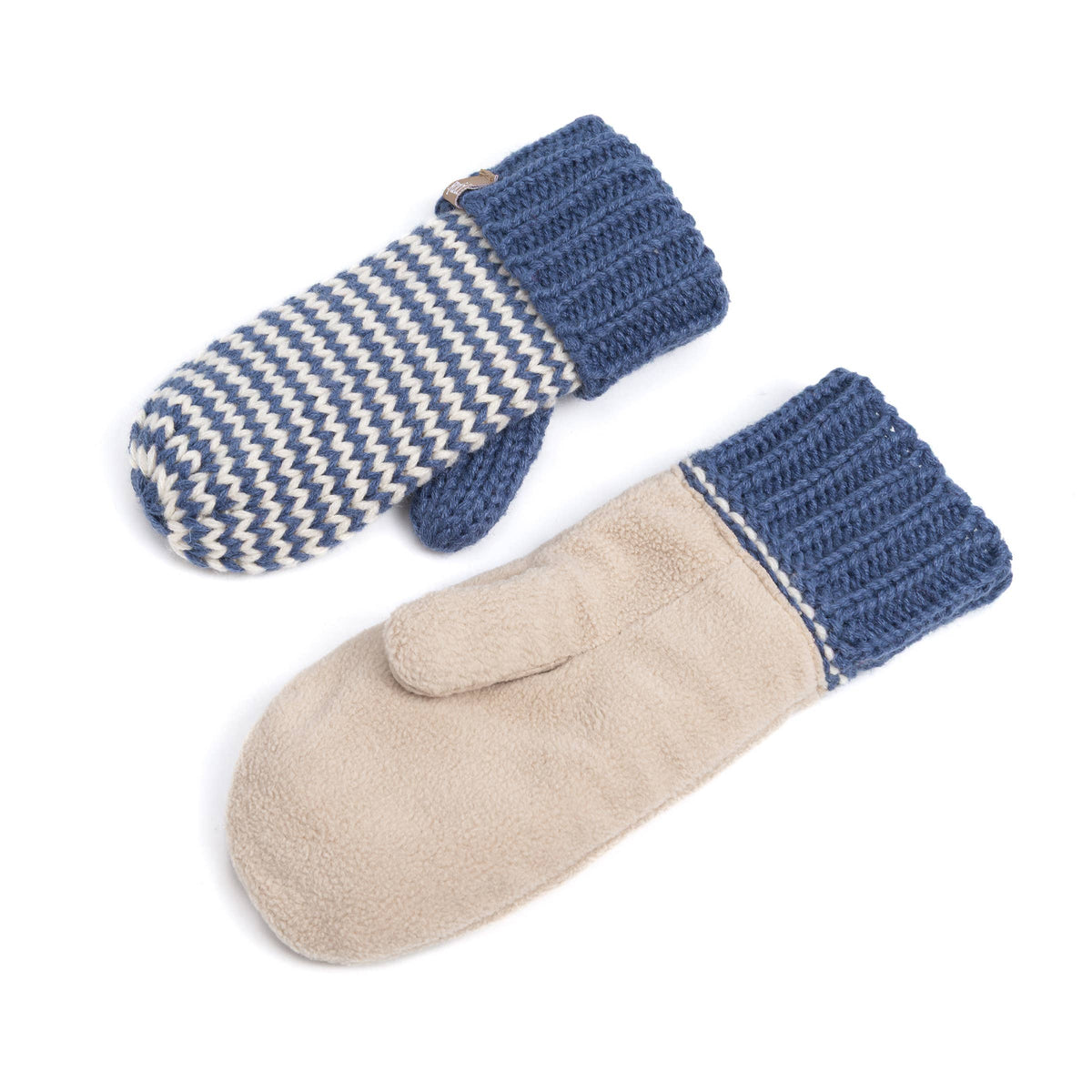 Classic Knit Winter Mittens for Kids