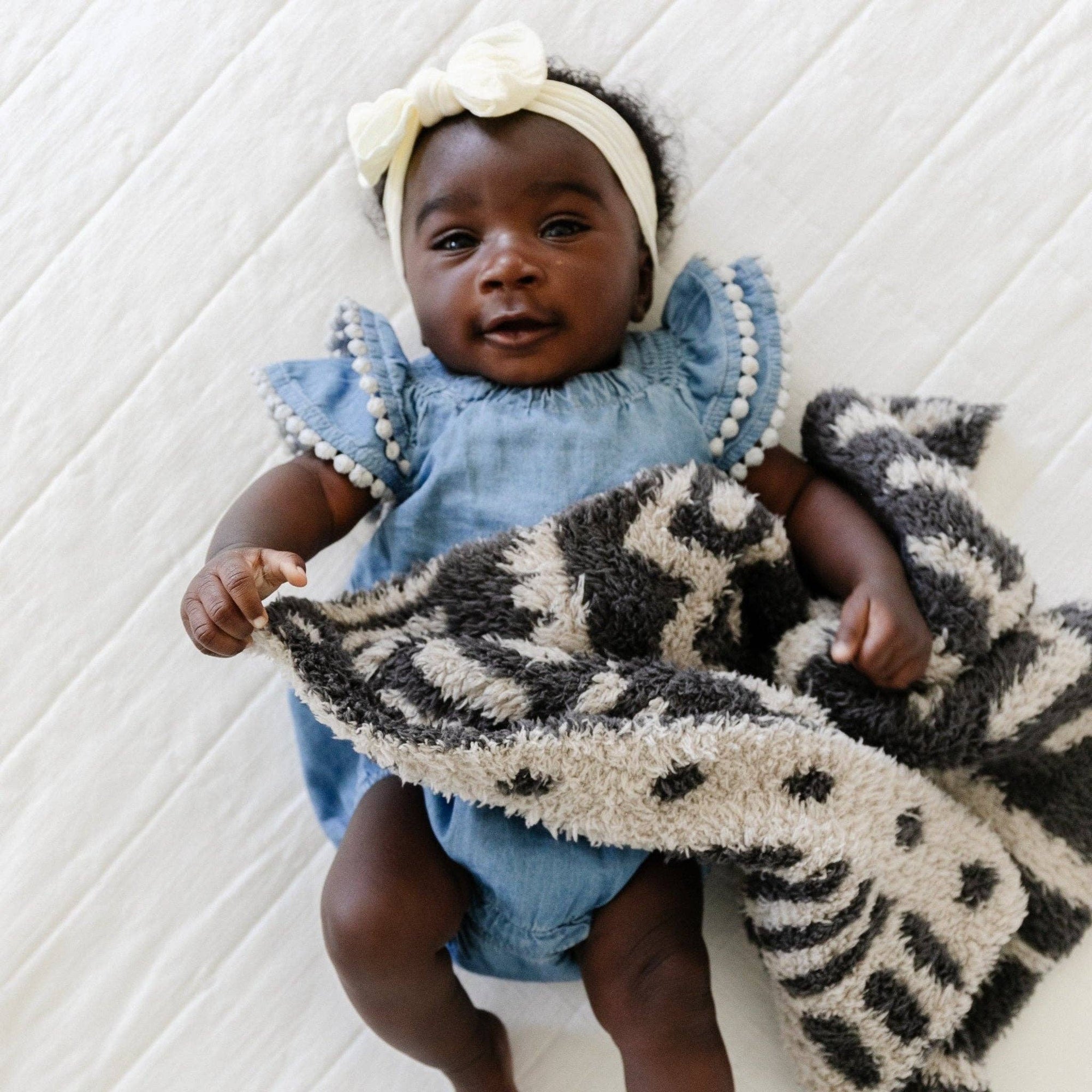 DOUBLE-LAYER BAMBONI® MINI BLANKETS: Elephant Double Layer