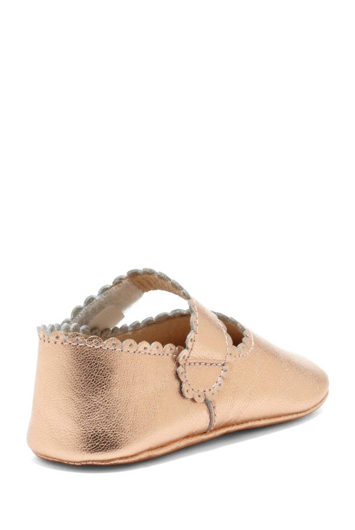 Copper Scalloped Mary Janes