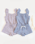 Organic Nora Muslin Tank & Short Set - Lucia Floral/Lilla