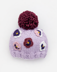 Pansy Lilac Beanie Hat for Baby & Kids