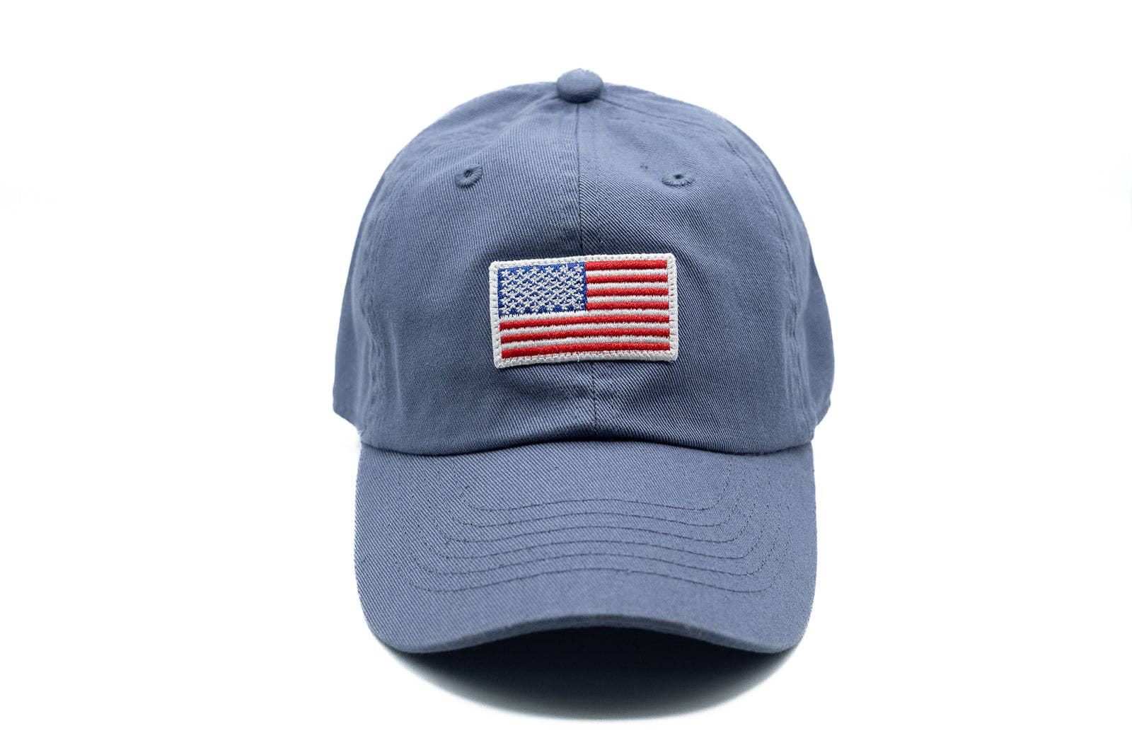 Flag Patch Baseball hat: Denim / Toddler (1Y-4Y)