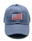 Flag Patch Baseball hat: Denim / Toddler (1Y-4Y)