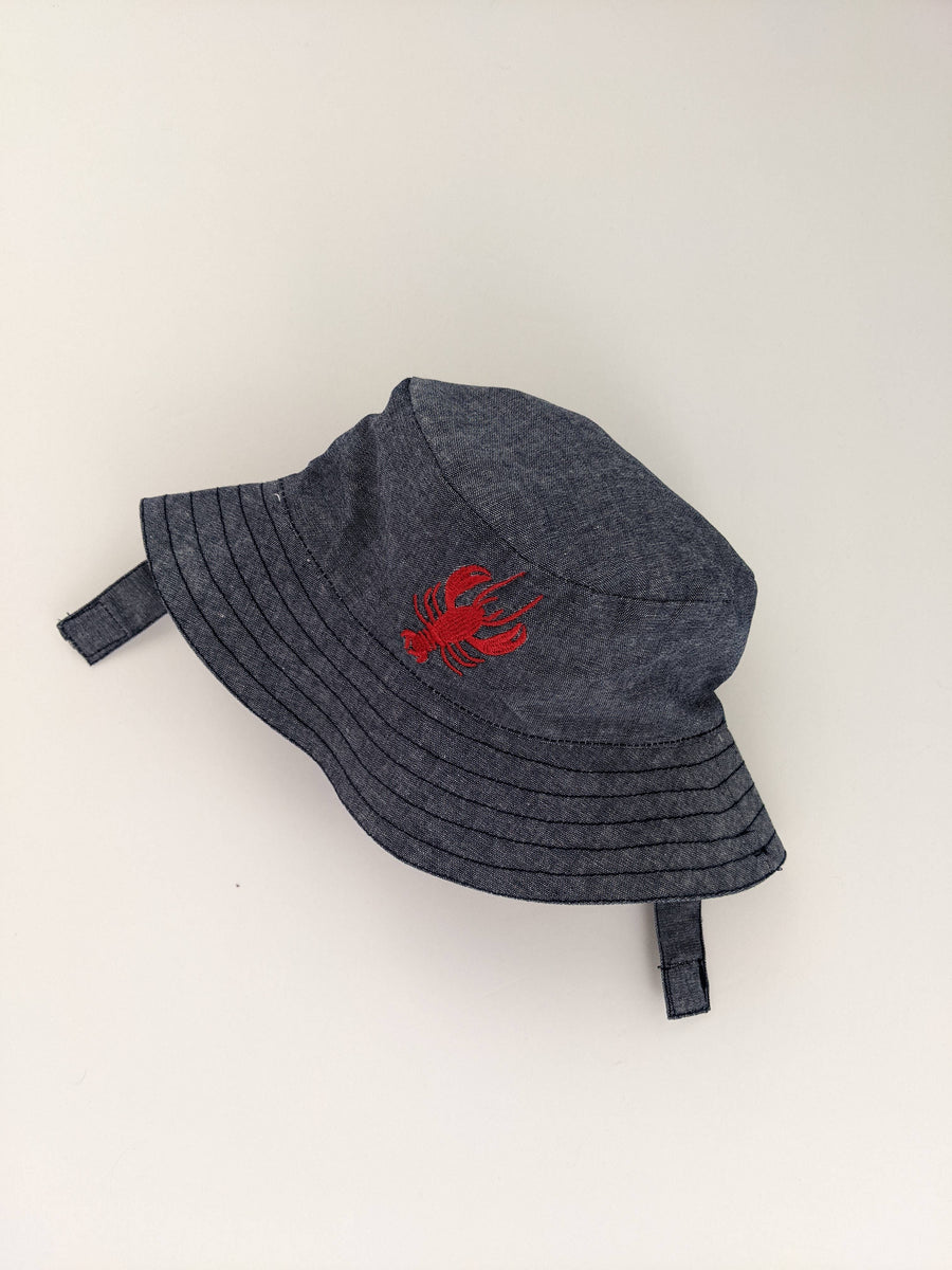 Lobster Chambray Bucket Hat Baby & Toddler