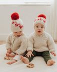 Santa Baby Hand Knit Beanie Baby Snow Hat