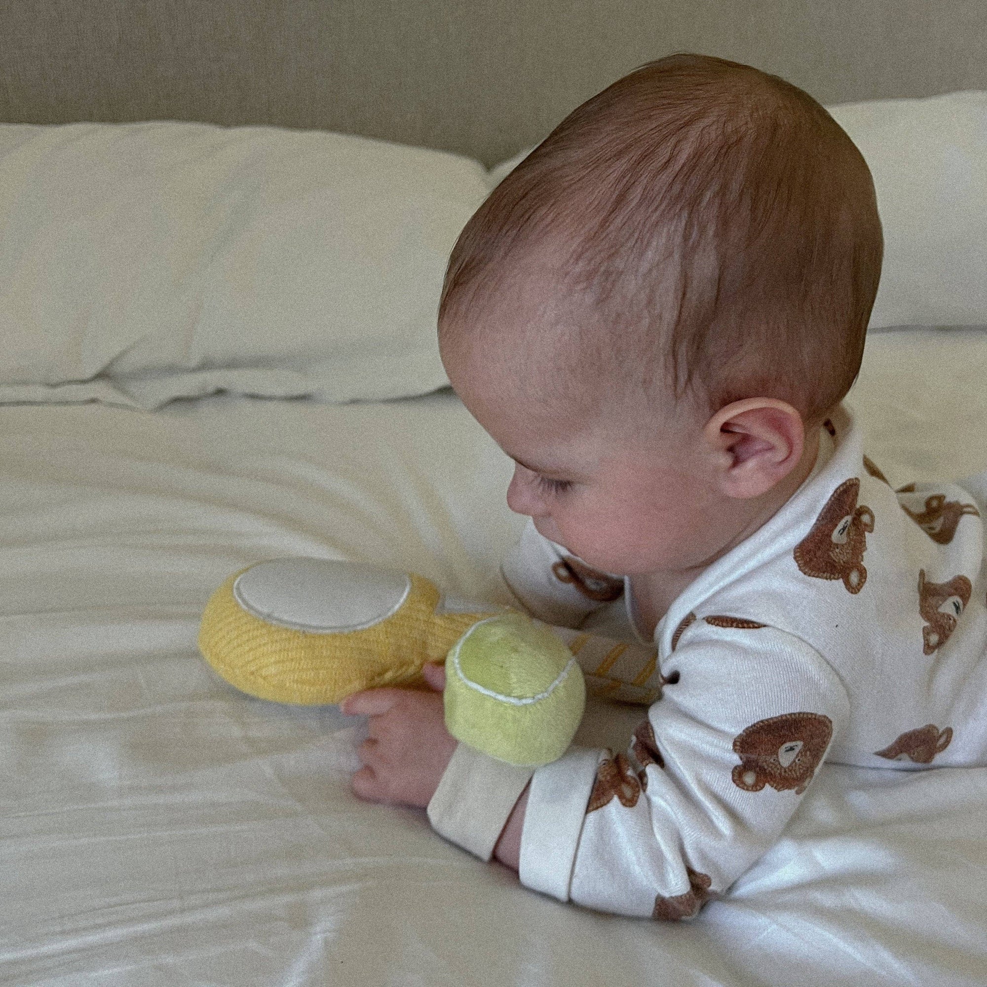 First Serve // Baby wrist rattle