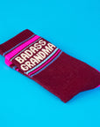 Badass Grandma Gym Crew Socks