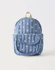 Kids Floral Daisy Backpack Lightweight School Bag: Blue