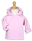 Girls Dot Ribbon Hooded WarmPlus   Fleece Jacket: Light Pink