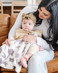 DOUBLE-LAYER BAMBONI® MINI BLANKETS: Elephant Double Layer