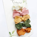5 Chelsea Boutique Grosgrain Bows on Snap Clips Desertspring
