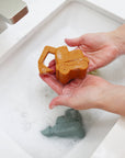 Construction Vehicle Mold Free Silicone Bath Toy Set 
