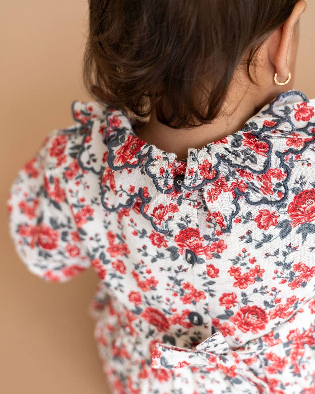 Amour Rose Floral Ruffle Baby Dress &amp; Bloomer