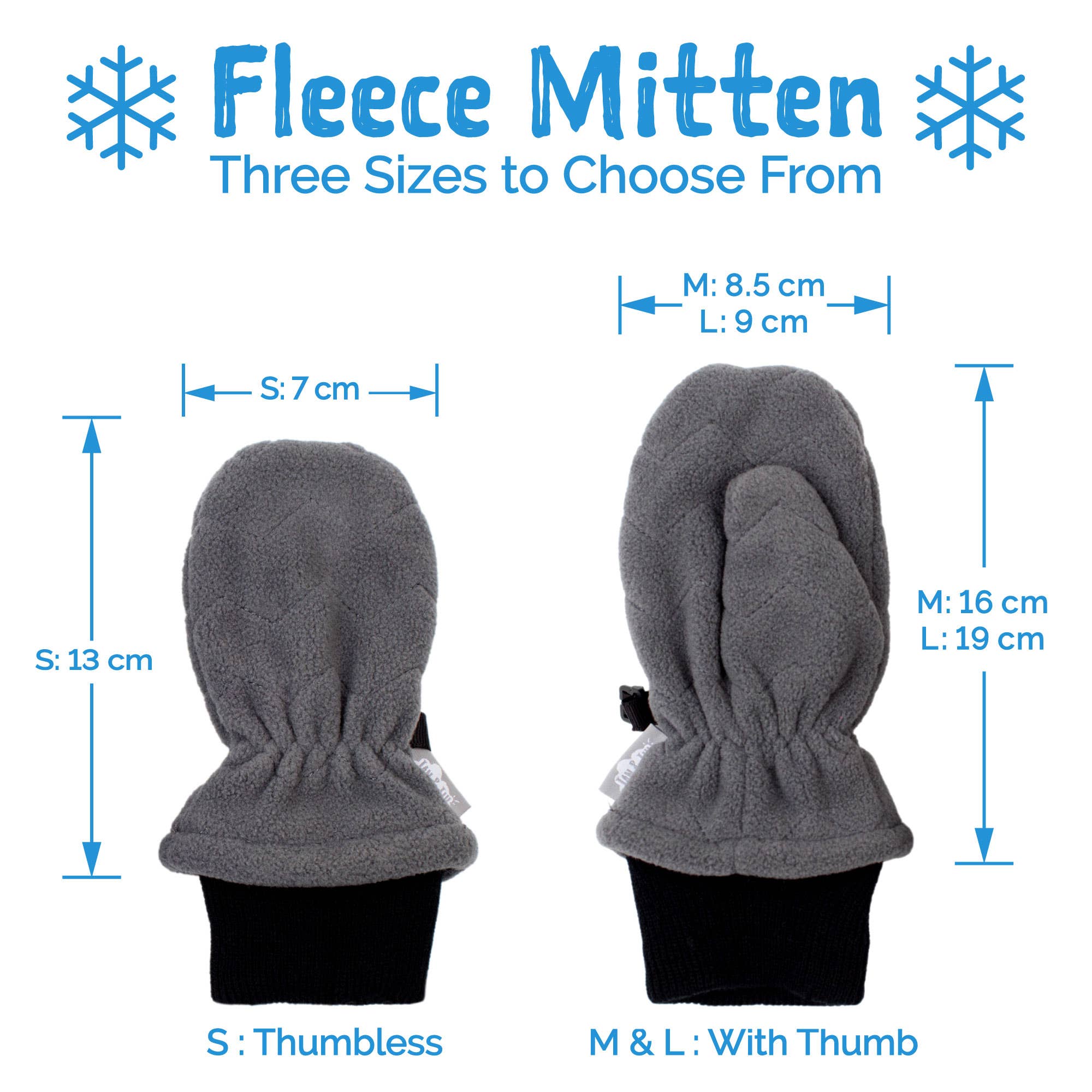 Jan &amp; Jul Navy Fleece Mittens