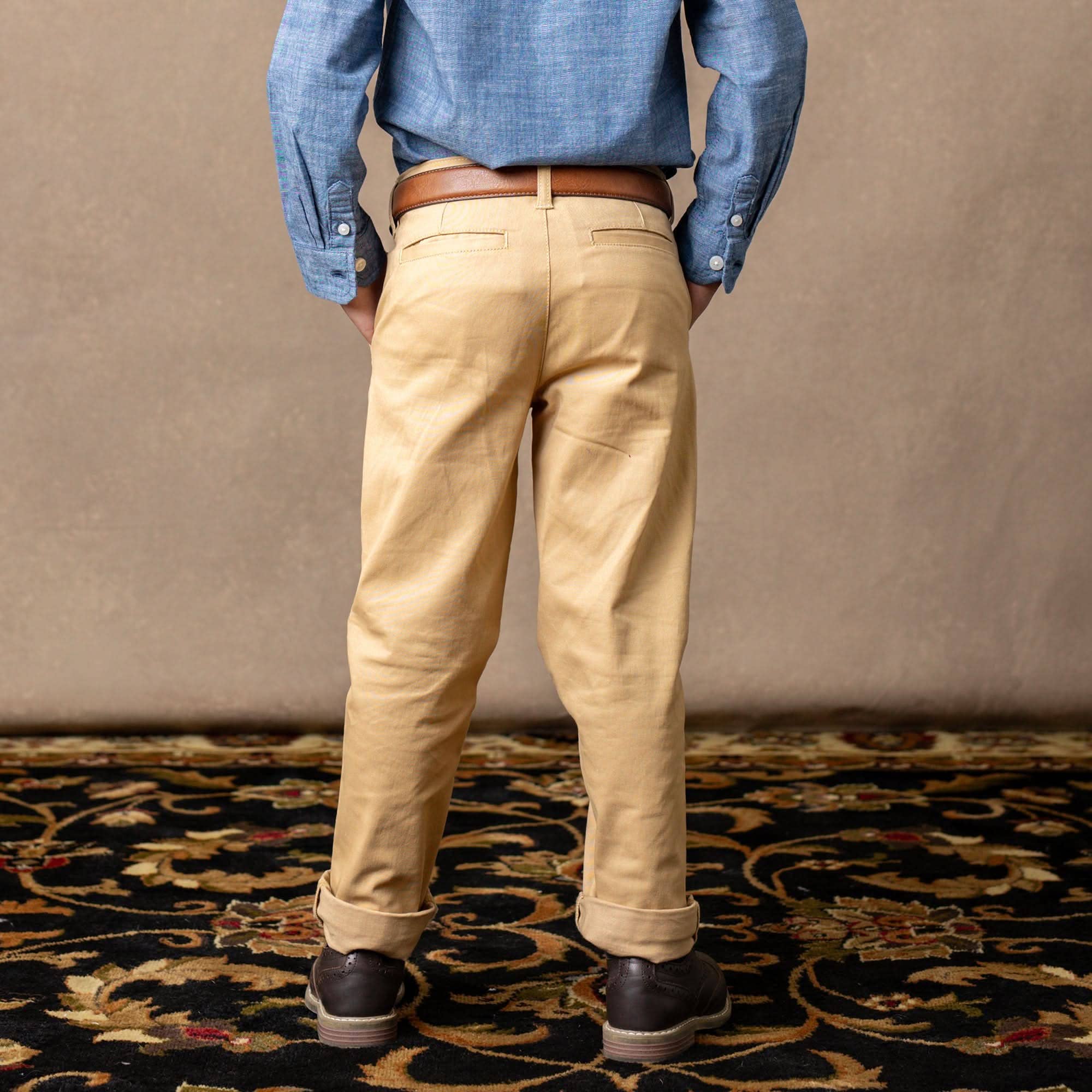 Organic Stretch Twill Chino: Stretch Khaki